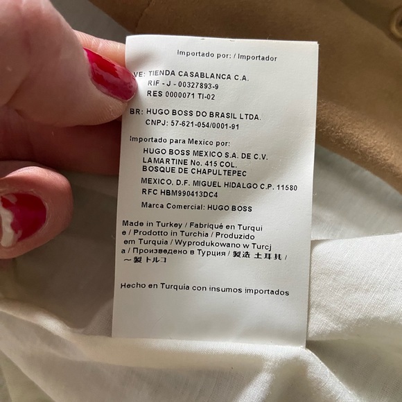 BOSS Hugo Boss Tan suede Jacket Size 38 - Picture 11 of 13